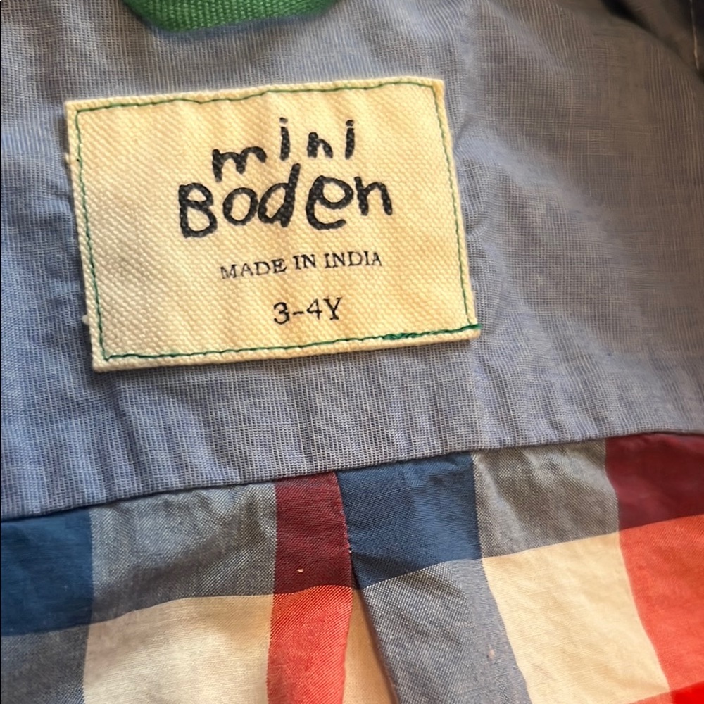 Mini Boden Colorful Gingham Kids Shirt - Picture 2 of 4